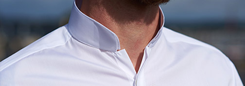 Chemise blanche col inversé